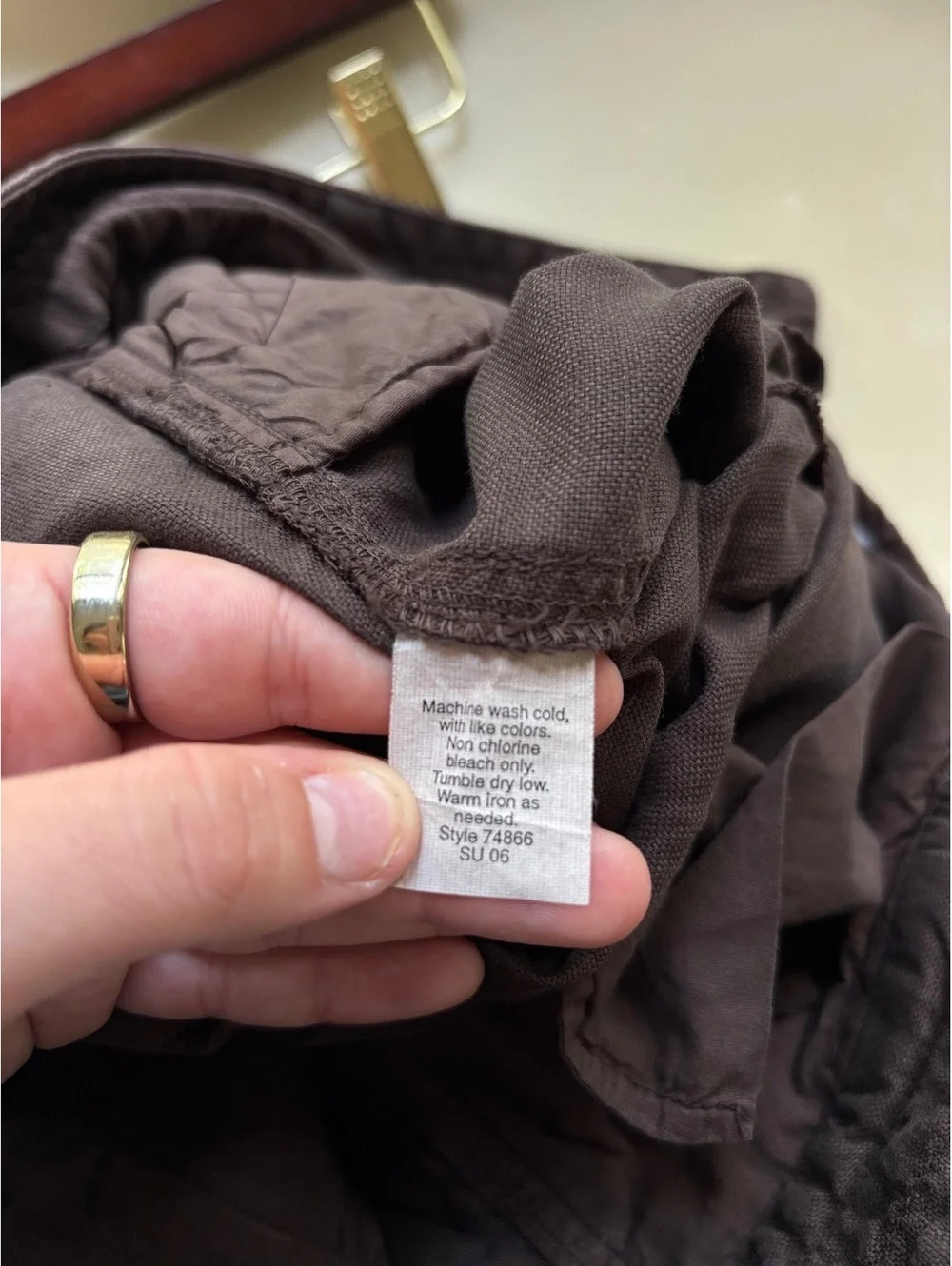 J.Crew Favorite Fit Linen Pants Size 2006 Straight Leg Trousers